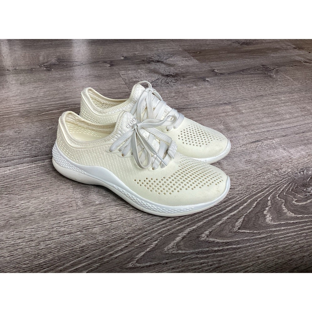Crocs LiteRide 360 Pacer Women's Shoes Size 8 Shoes Sneakers 206705 Off white